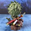 6.29in/16cm Same One Piece Sitting Luffy Roronoa Zoro Partner Collectible Small Mode Toys Gifts JT PVC studio style posture Entertaining Play Safe Fun