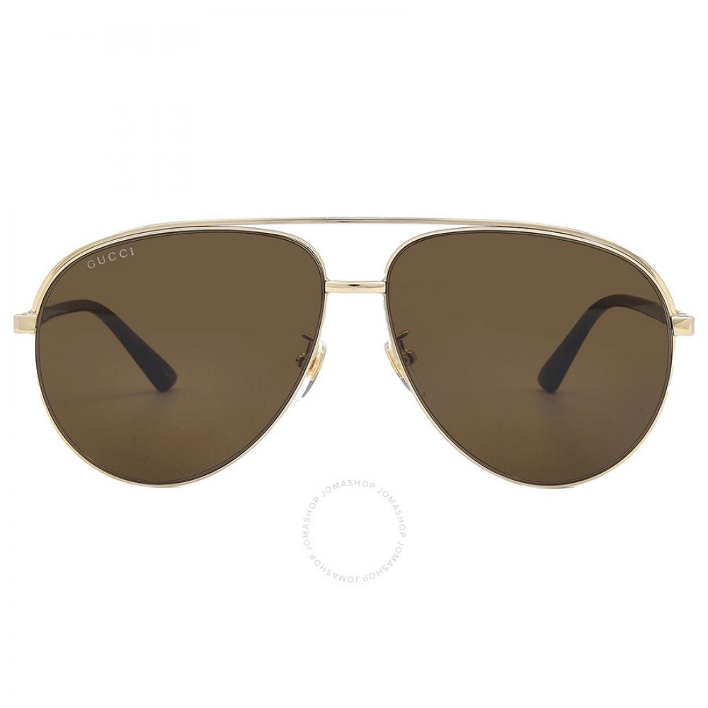 

Gucci Brown Pilot Men s Sunglasses GG1098S 002 62