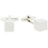 DRESSCODE101 Men's Simple Design Zirconia Cufflinks for Weddings, Business, and Gifts HWCF1032