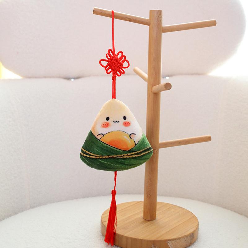 Creative Dragon Boat Festival Zongzi Throw Pillow Plush Toy Doll Children'S Bag Keychain Pendant Girl Doll