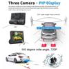 HD Car DVR 2/3 Camera Lens 4.0 Inch Rearview Mirror Dash Cam Camera Video Recorder Stream Media Player