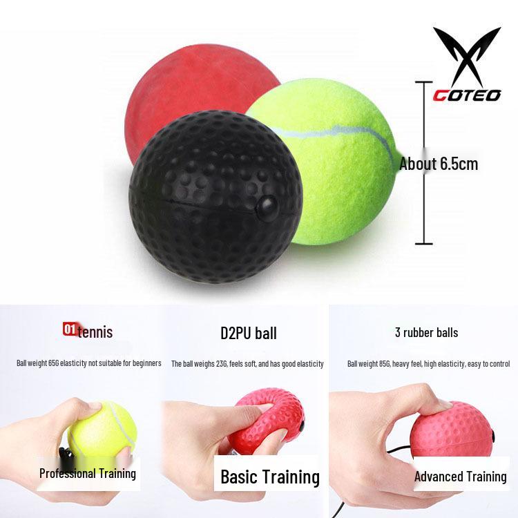 Head-Mounted Boxing Reaction Ball for Speed Training