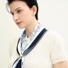 Daks Violet Flower Pleats Scarf Dcsc6e664v2