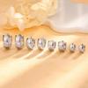 Real 925 Silver Wide Smooth Surface Round Hoop Earring for Women Classic Fine Jewelry Minimalist Accessories