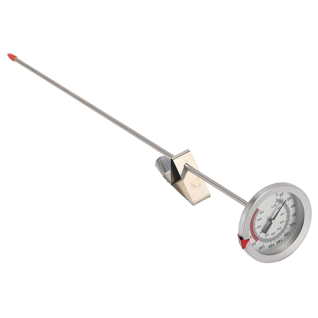 Kochthermometer Edelstahl 50 bis 550 Fahrenheit 40 cm Mechanisches Fühlthermometer mit Metallclip