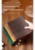 Retro Plaid A5 Soft Leather Notebook - Custom Business Diary with Thick Daolin Paper, High Aesthetic Value