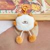 Bread Toast Sausage Adorable Mini Bear Plush Keyring Extensible Feet Kid Cartoon
