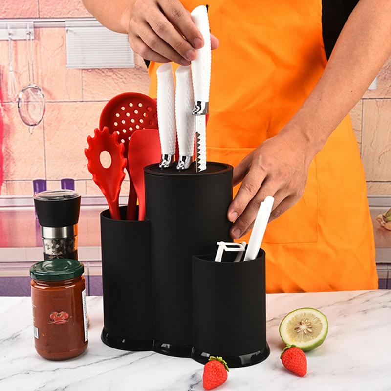 Silverware Holder For Countertop Kitchen Cutter Organizer Rack Multi-Functional Kitchen Flatware Holder For Kitchen Countertop