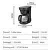 US coffee machine automatic 110V drip type coffee machine American milk tea machine coffee pot