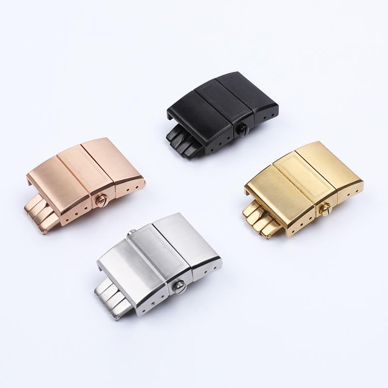 Watch Accessories For Ulysse Nardin Strap Athens Wristband Folding Buckle Quality 316 Stainless Steel Butterfly Clasp 20mm
