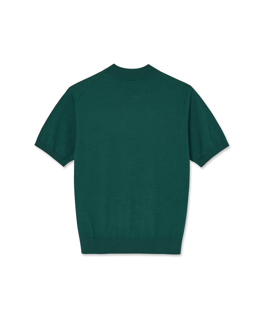 IOLO Supima Cotton Semi Mock Neck_Green