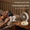 Portable USB Rechargeable Oscillating Desk Fan with Timer CN plug (adapter included)