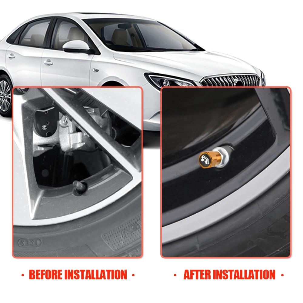 Car Sticker For Alfa Romeo 159 147 4PCS Car Badge Wheel Tires Valve Caps Metal Tyre Dust Cover For Alfa Romeo Giulia 147 156 159 rvcr43