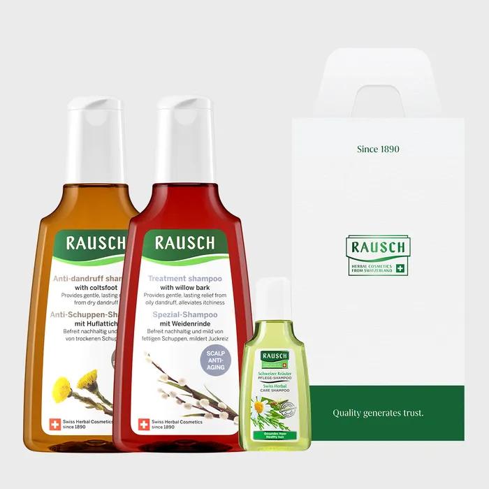 [Gift Set]_Rausch Coltsfoot Shampoo 200ml + Willowbark Shampoo 200ml