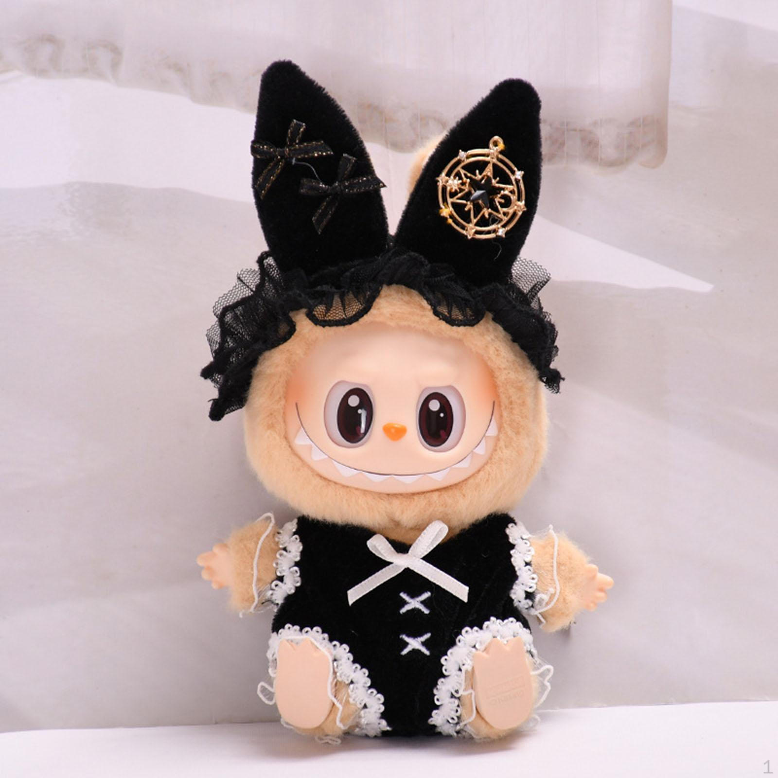 

2x Кукольные костюмы Bunny Girl Bodysuit и повязка на голову, миниатюрная одежда для кукол 10-15 см,