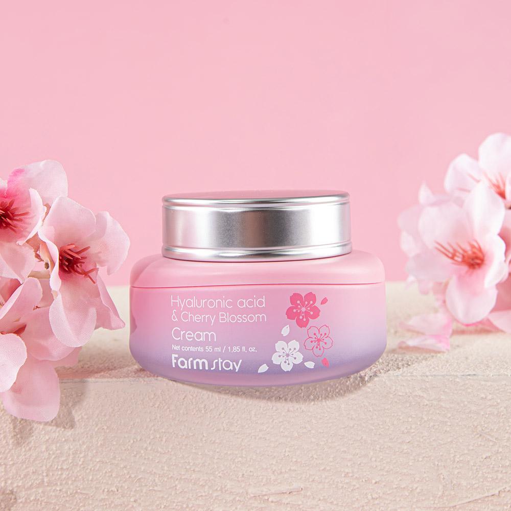 Farm Stay Hyaluronic Acid and Cherry Blossom Cream 55ml
