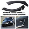 Black FOR BMW E90 328i Inner&Outer Door Panel Handle Pull Trim Cover Left Side