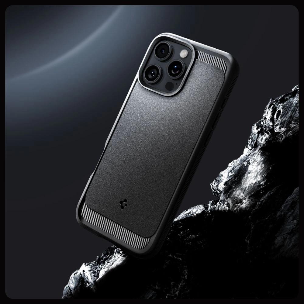 Spigen Rugged Armor MagSafe Case for iPhone 16 Pro Max - Black