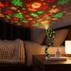 Різдвяний проектор Світло для проекції на ялинку, USB Plug-and-Play LED з 6 святковими декораціями, Гнучка шийна лампа для стіни, стелі