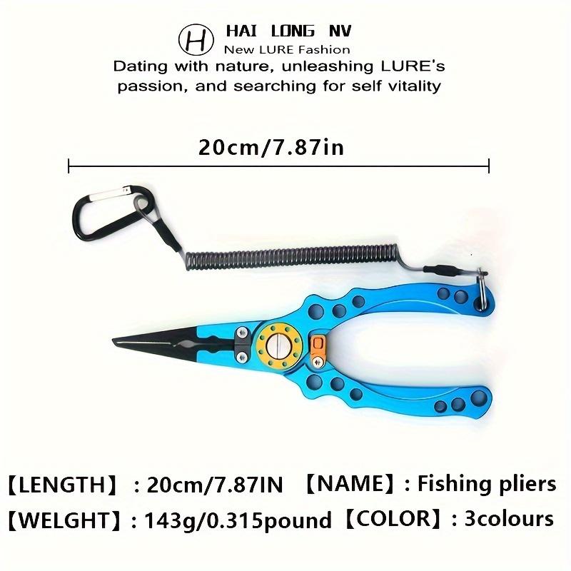 Multi-functional Fishing Pliers (Straight & Bent Jaws) — Hook Remover, Extended Hook Extraction Tool, and Fish Gripper