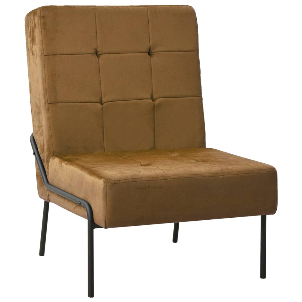 Relax Chair 65 x 79 x 87 cm Brown Velvet