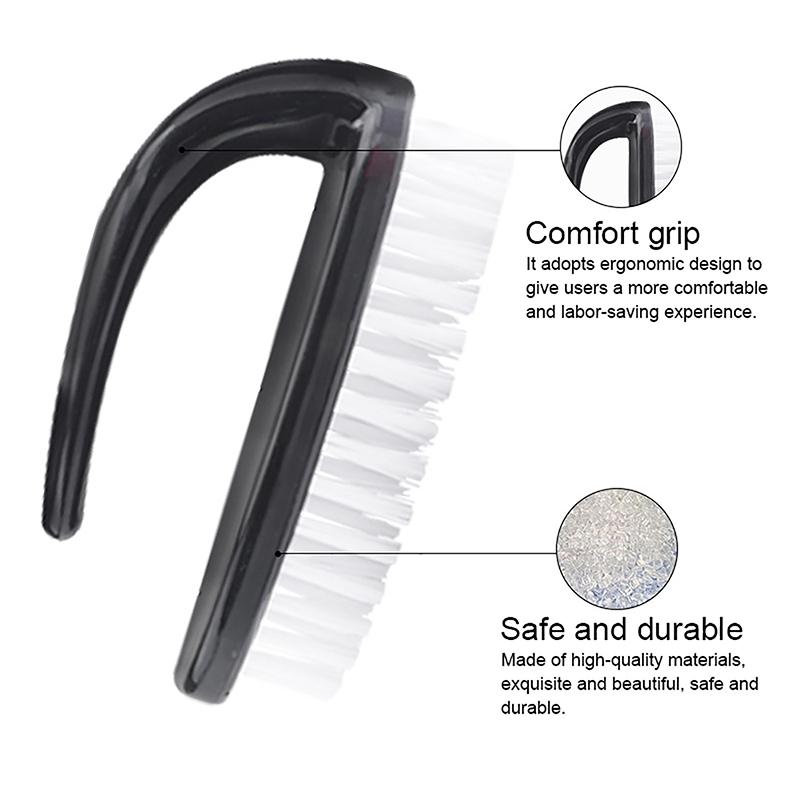 1 stk Neglebørster Neglekunst Manikyr Pedikyr Myk Fjern Støv Pudder Rengjøringsbørste Verktøy Gjennomsiktige Hornbørster