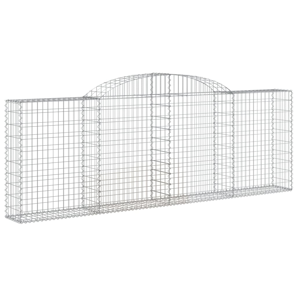 Vidaxl Kosze Gabionowe, 15 Szt, 300X30X100/120Cm, Galwanizowane Żelazo