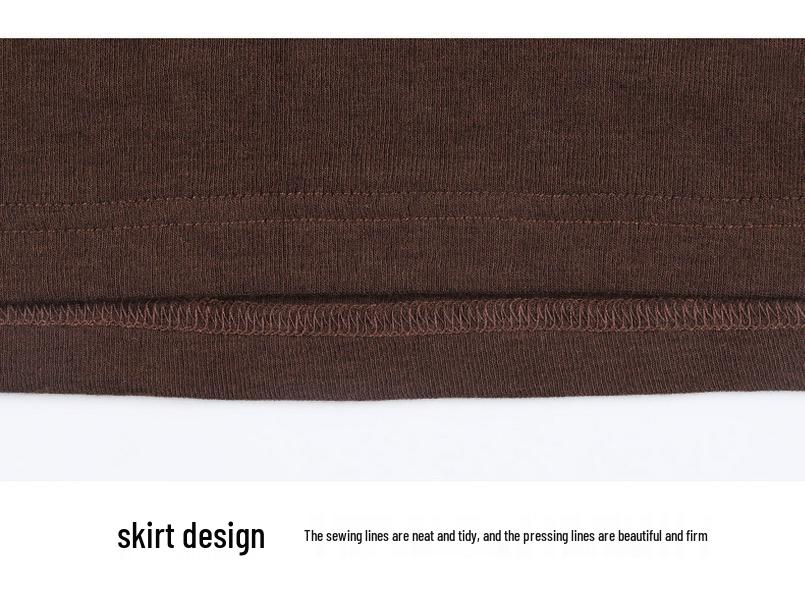 Women's White Mask Tencel Lyocell Wool Long Sleeve Slimming Base Layer Top - 2025 Autumn/Winter Collection