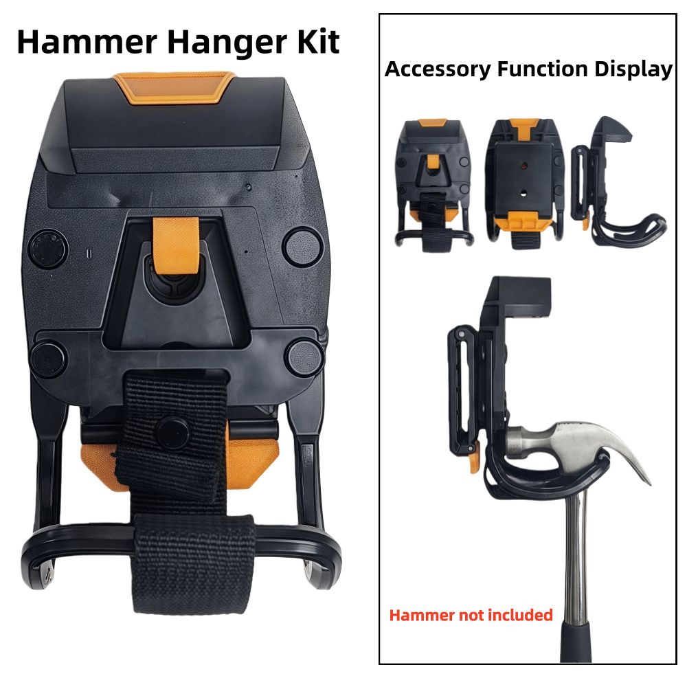 Sturdy ABS Claw Hammer Hanger Quick Attach Tool Belt Buckle Hammer Waist Bag Clip  Tool Accessories