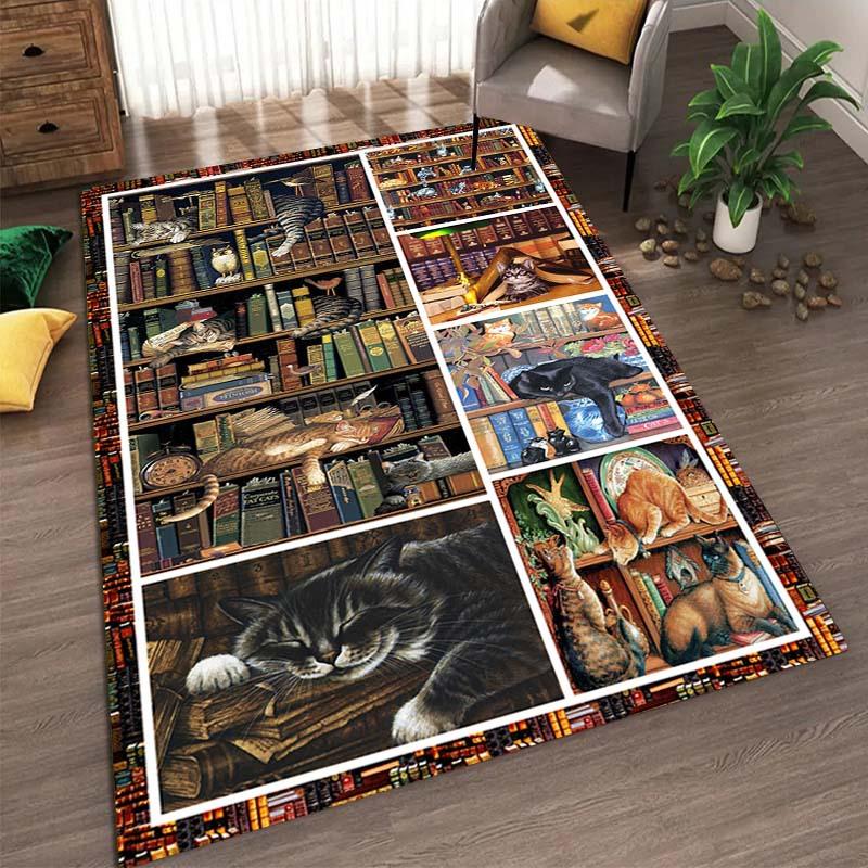 Nordic Countryside Style Carpet Bedroom Sofa Tea Table Tatami Cartoon Long Strip Home Living Room Floor Mat