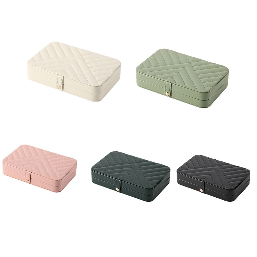 PU Jewelry Storage Box Large Capacity Necklace Storage Case Jewelry  Display Case  Women Gift