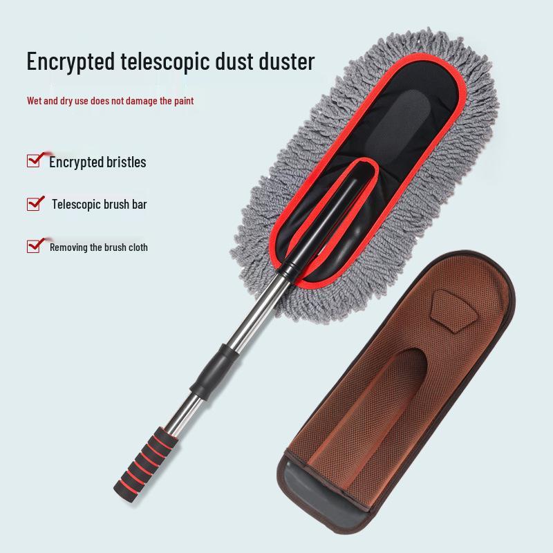 Car Duster and Wax Mop Brush - Multipurpose Cleaning Tool for Vehicles