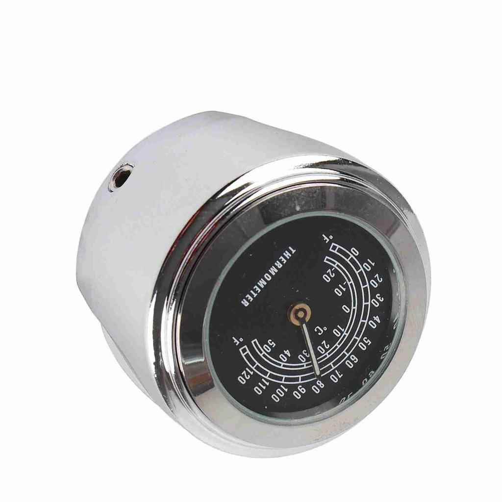 22 25mm Waterproof Motorcycle Handlebar Mount Temp Thermometer Accessories(black)