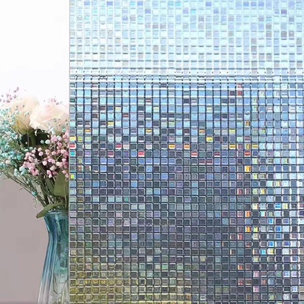 20x100cm Statische Milchglasfolie Sichtschutzaufkleber für Badezimmer Opak Transluzent Lichtregulierung Selbstklebende Glasabdeckung