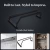 1/2/3 Row Upside-down Wine Glass Rack Iron Hanging Cup Holder Under Cabinet Stemware Holder  Bar