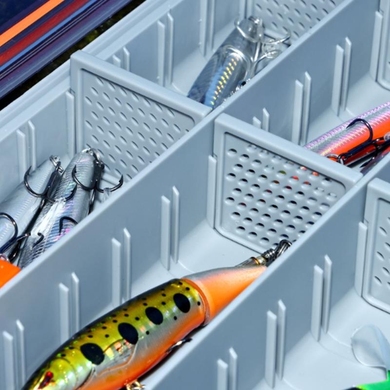 Portable Storage Trays Lure Organizers Fishing Tackle Box Lure Storage Box Clear Lid Tray Box Baits Separator