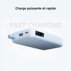 Xiaomi 67W Power Bank 10000 (Câble intégré) Bleu - 67W charge rapide - Câble USB‑C intégré - Autorisée avion <100Wh