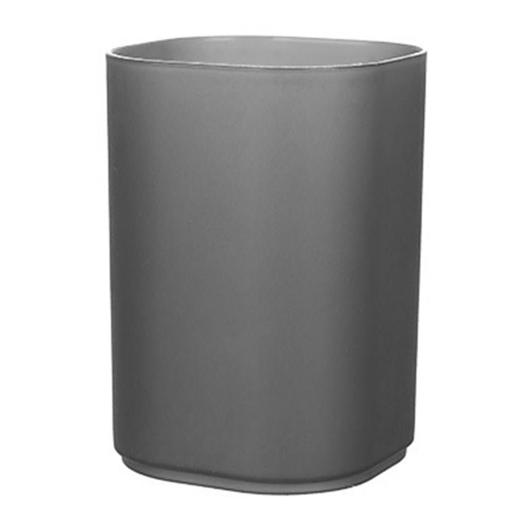 Pen Holder Transparent Frosted Finish Pencil Holder Space Saving Multifunctional Pen Holder Cup for Desktop School