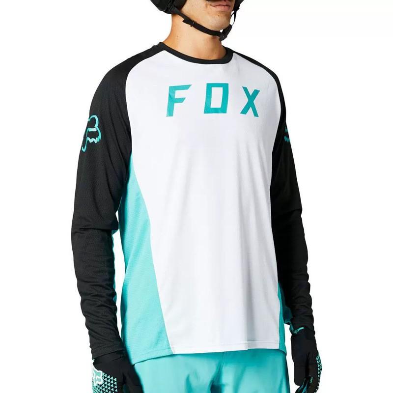 Maillot de Ciclismo de Manga Larga de Secado Rápido para Hombre Transpirable para Bicicleta de Montaña, Carretera, Todoterreno, Camiseta de Competición, Ropa Deportiva para Exteriores