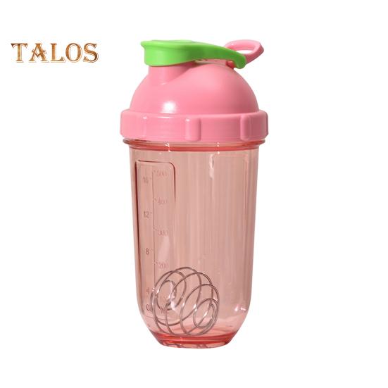 

Пляшки для білкового шейкера з дротяною кулькою, 500 мл, герметична чашка для міксера, прозора шкала, пляшка для фітнес-міксера, портативна чашка для шейкера для спортивних подорожей рожевий