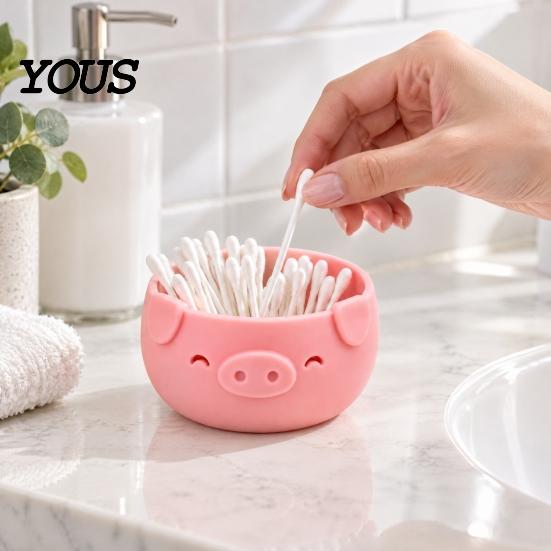 Practical Daily Gift Idea 3D Printed Piglet Storage Bowl, Cute Pig Desktop Organizer for Hair Ties Minimalist Tidy Bowl and Jewelry, Decorative