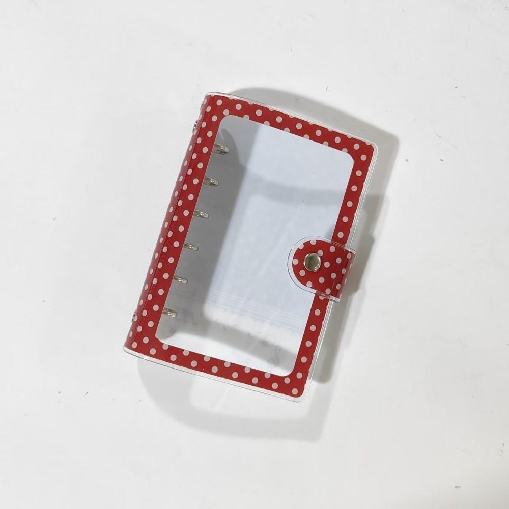 Clear Polka Dot Clear Binder PVC Loose-Leaf Notebook Cover  Kpop Photocard Collection
