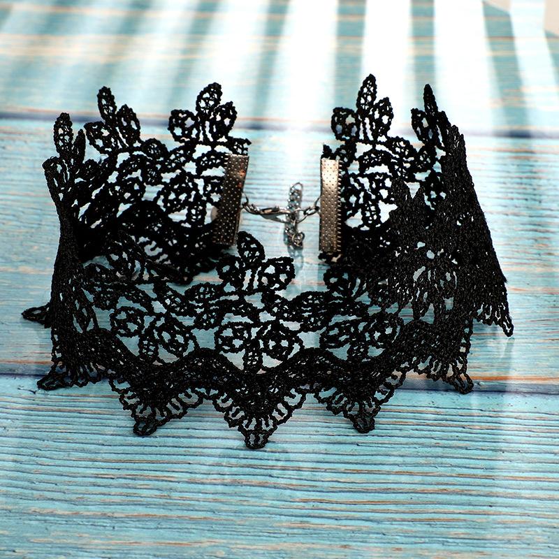 Classic Gothic Tattoo Lace Choker Women Necklace 1 Piece Stretch Velvet Women Necklace Jewelry Gift N002