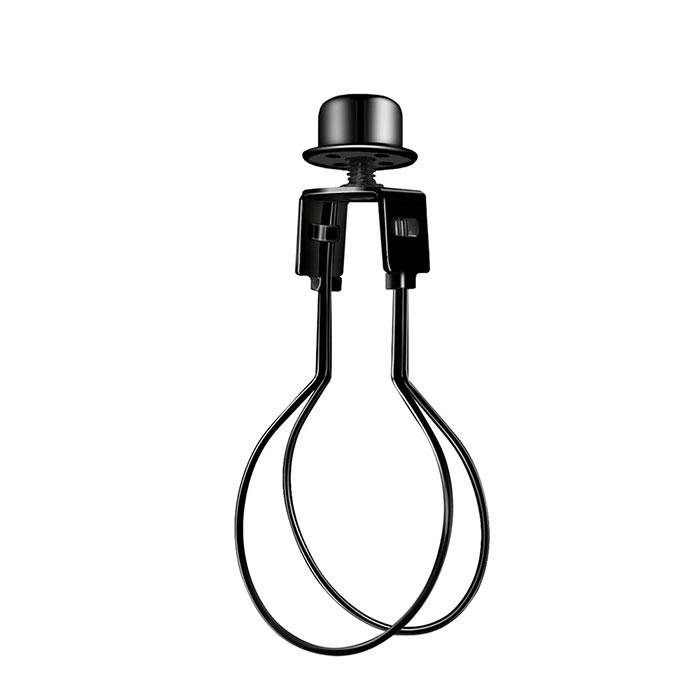 Runder Glühbirnen-Clip-Adapter, Lampenschirmhalter-Clip-on mit Lampenschirm, Oberer Halterhalter Stütz-Montageteile Konverter