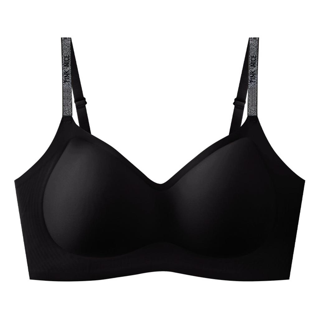Women's Liquid Foundation Lift Underwear, Seamless Small Chest, Gathered Letters, Shoulder Belt Bra