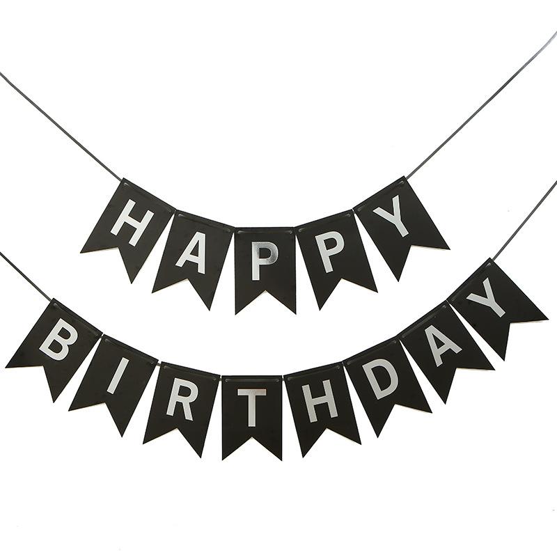 Europa e América, Vestir-se para Aniversário, Artigos para Festa, Banner FELIZ ANIVERSÁRIO, Adereços de Decoração de Cena de Aniversário