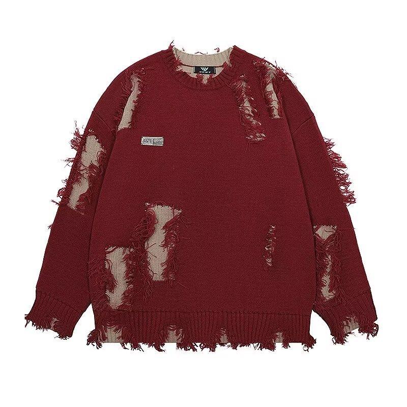 Pánský trendy svetr slim fit s kulatým výstřihem - Podzim/Zima 2024