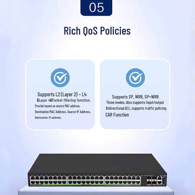 H3C S5130S-52MS-PWR-EI-G Gigabit Managed PoE Switch