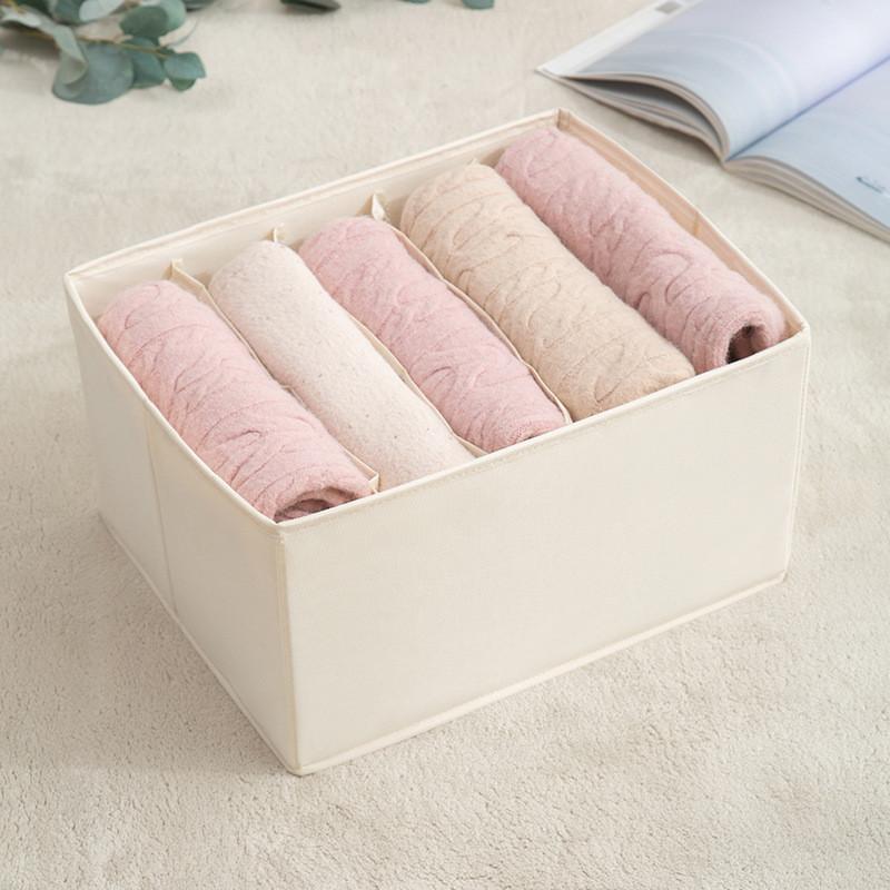 Oxford Cloth Storage Bin With Dividers For Closet And Bedroom Organization