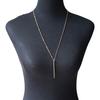 Necklace, European and American simple long stick lasso necklace popular handmade chain